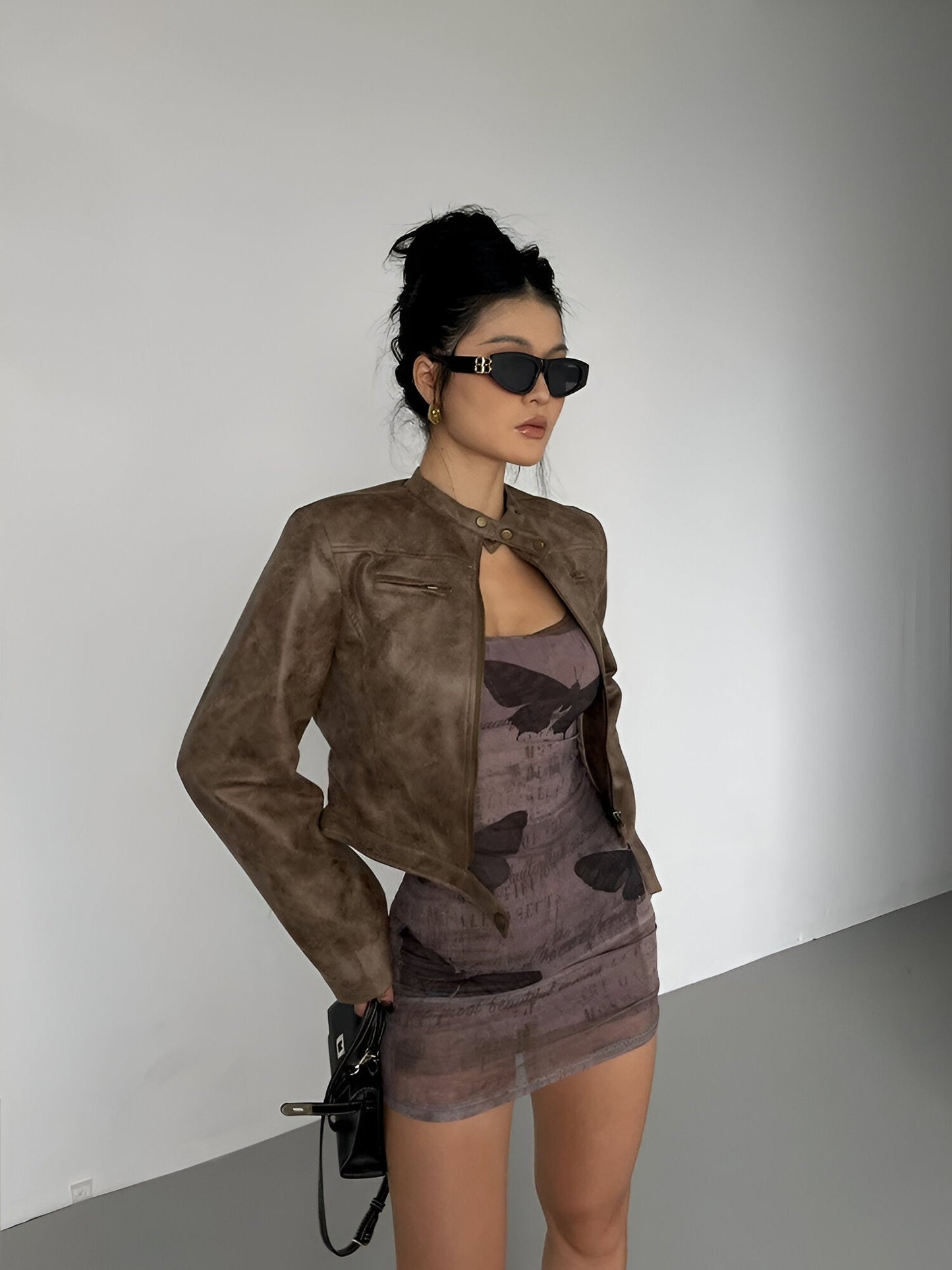 Zara | Leren herfstjas
