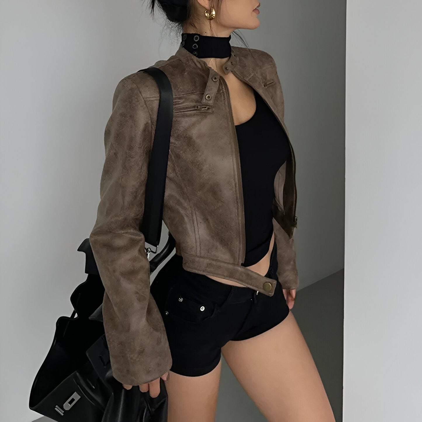 Zara | Leren herfstjas