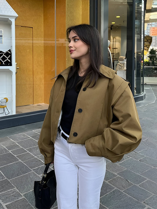 Amelia | Korte trenchcoat