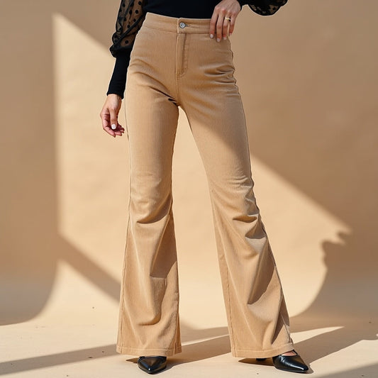 Jacqueline | Corduroy Flared Broek